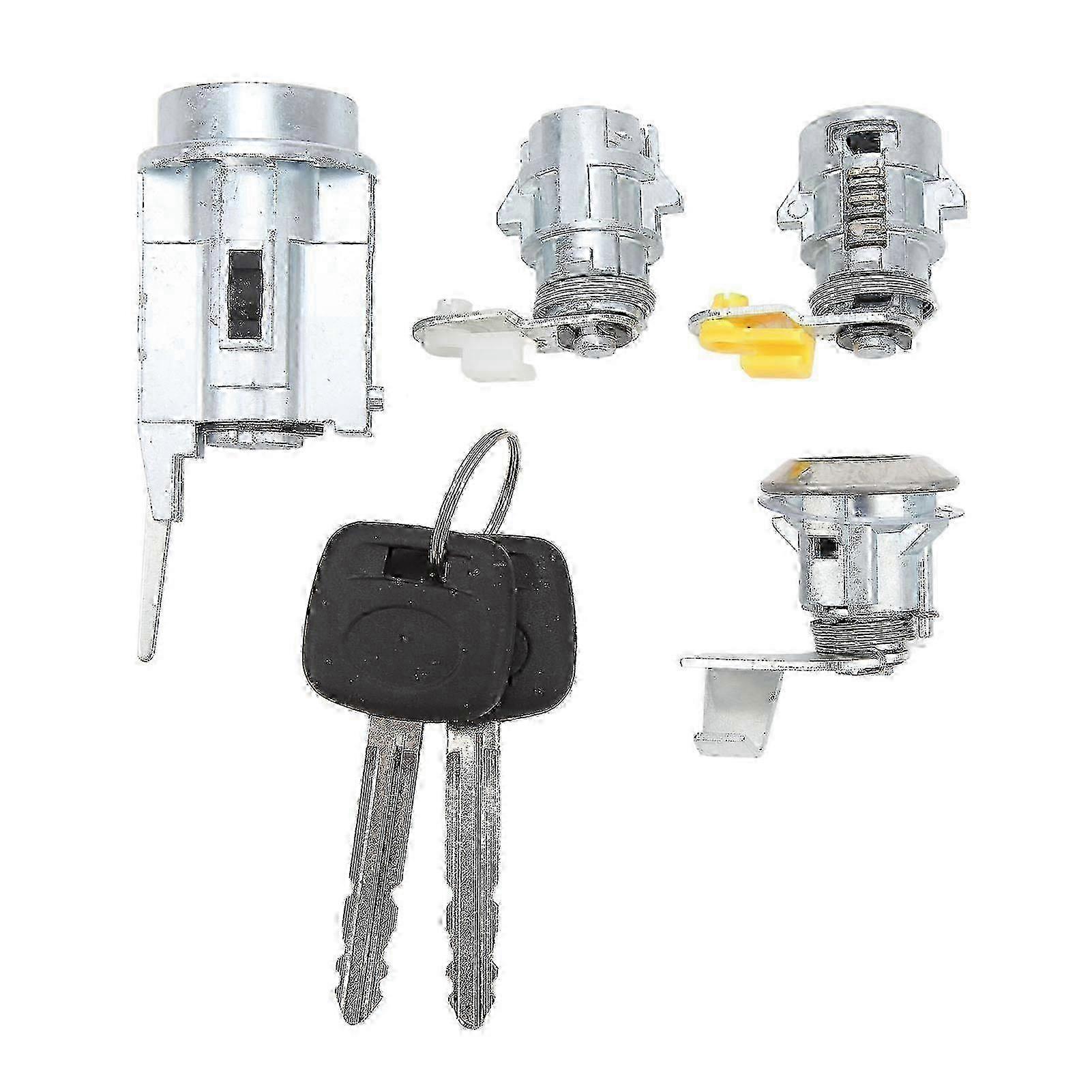 Ignition Door Lock Cylinder Set D2191608 with 2 Keys for Hilux LN80 LN85 LN90 LN105 LN108 Ignition Barrel Lock Kit