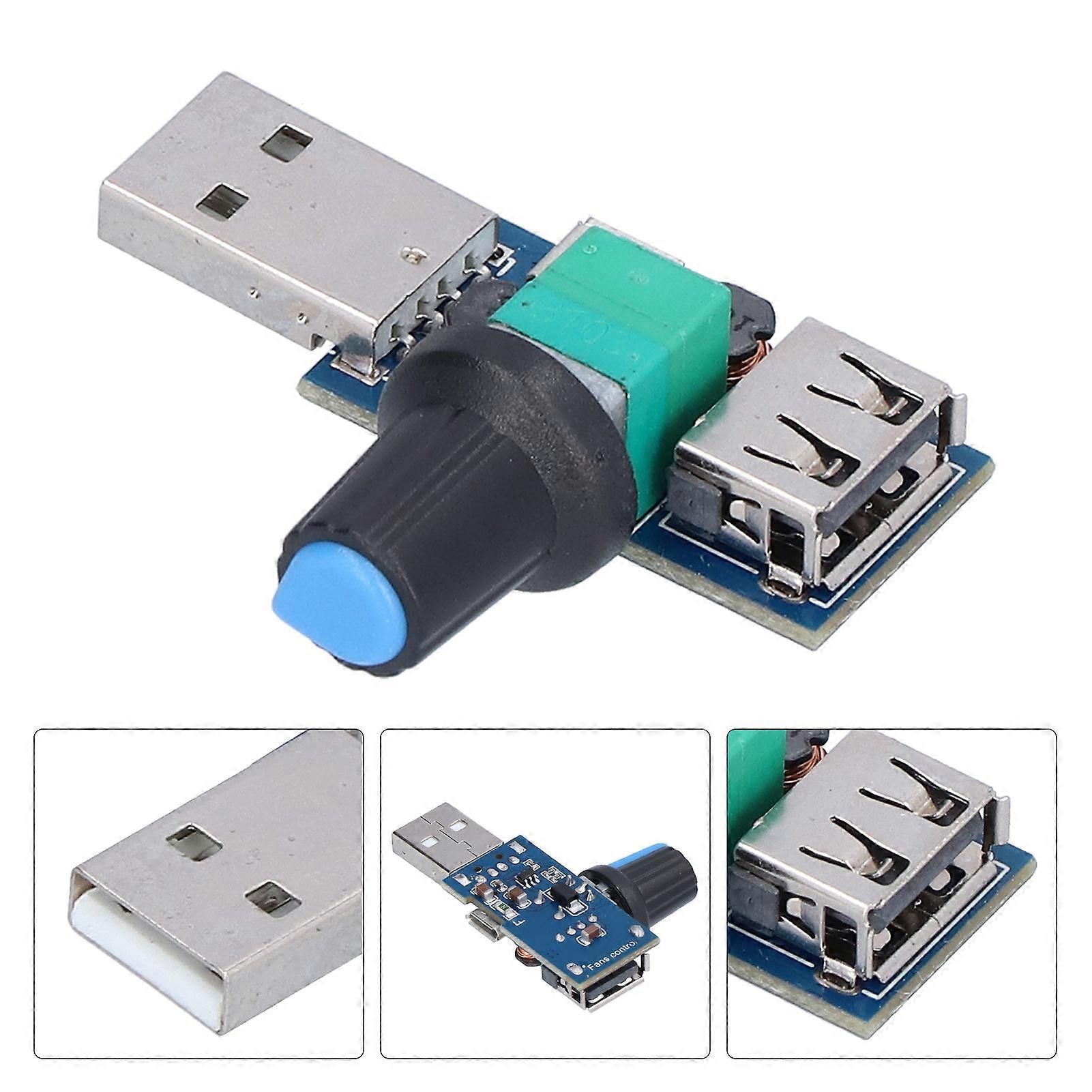USB Fan Speed Controller Volume Control Adjust Board Speed Adjustment Low Noise Module