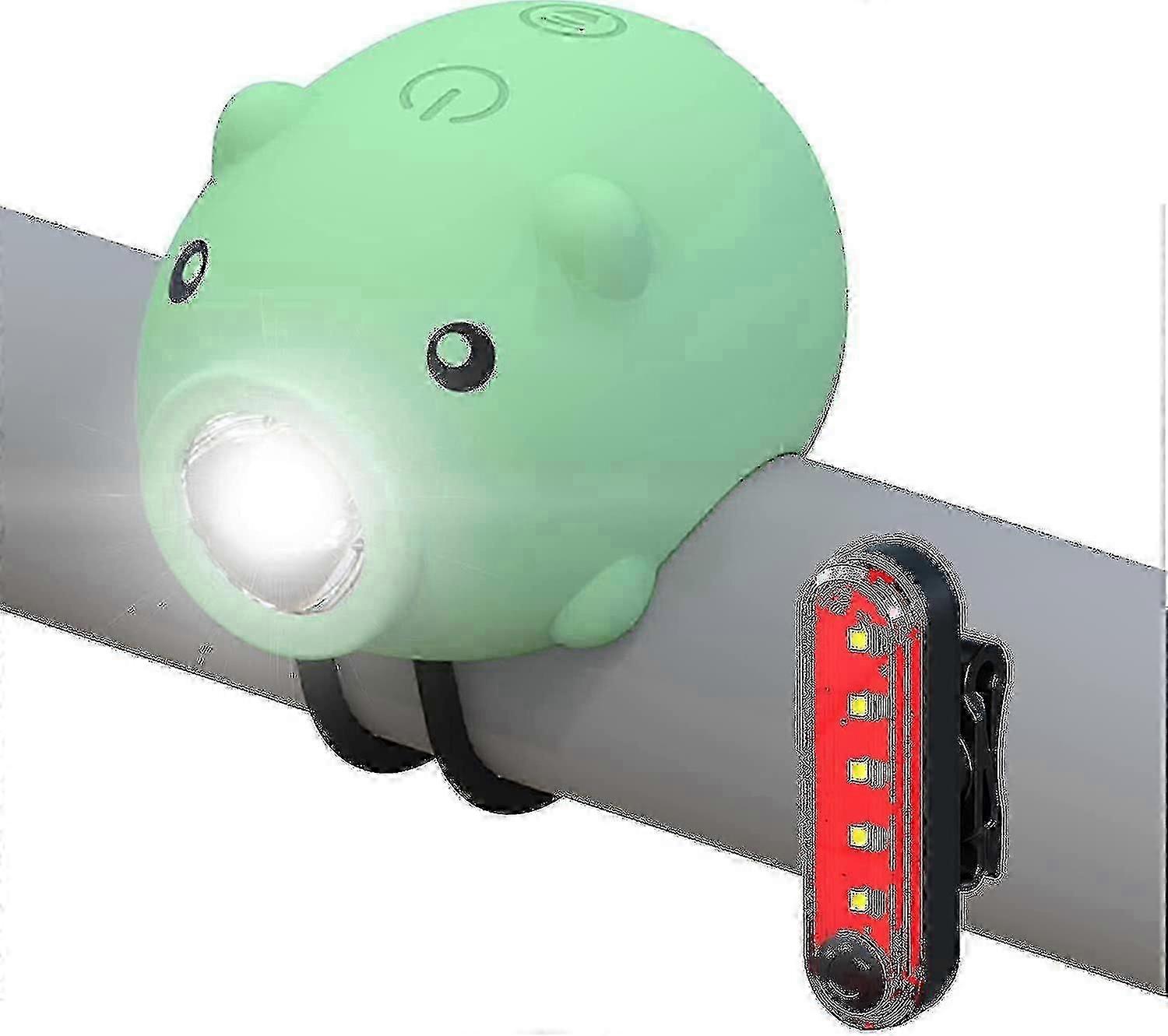 Korna İşlevli Bisiklet Işıkları Ve Kuyruk Işıkları, usb Şarj Edilebilir Bisiklet Işık120 Desibel Hoparlör