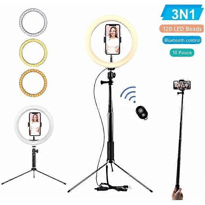 Selfie Ring Light LED Ring Light with Tripod Stand, Ringlight for Video Photo YouTube Makeup