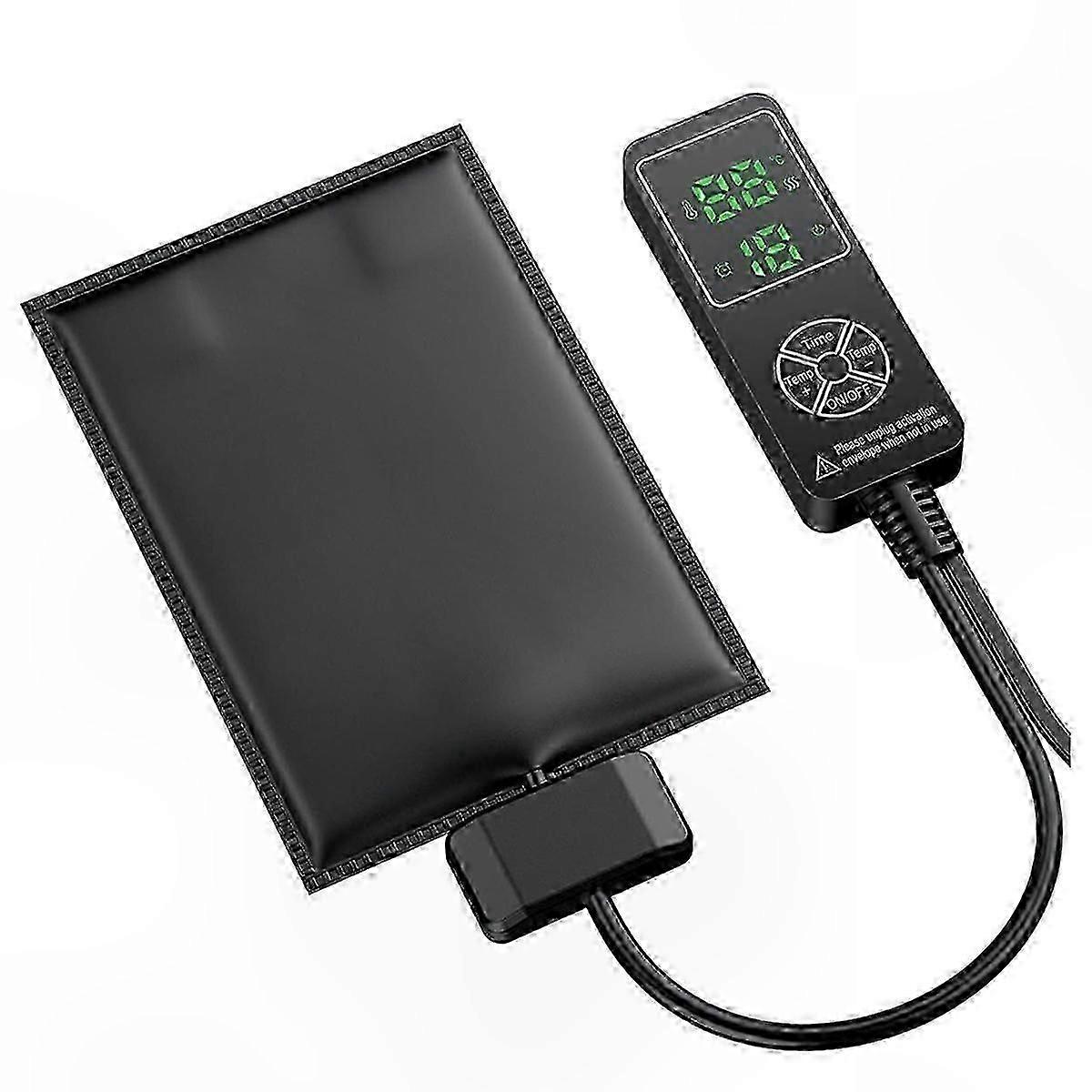 7x5 Inch Reptile Heating Pad with Digital Thermostat Timer for Terrarium Tanks