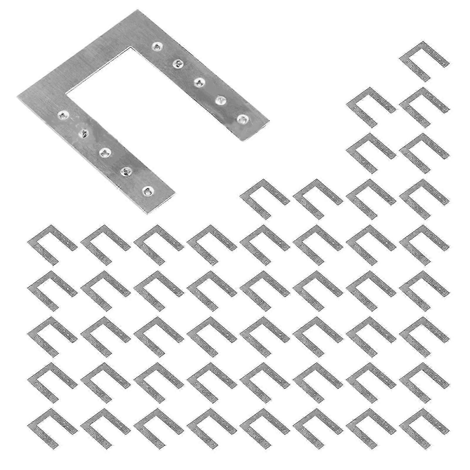 50pcs Solar Panel PV Grounding Clips with Washer Spacers 42x50mm for Mounting