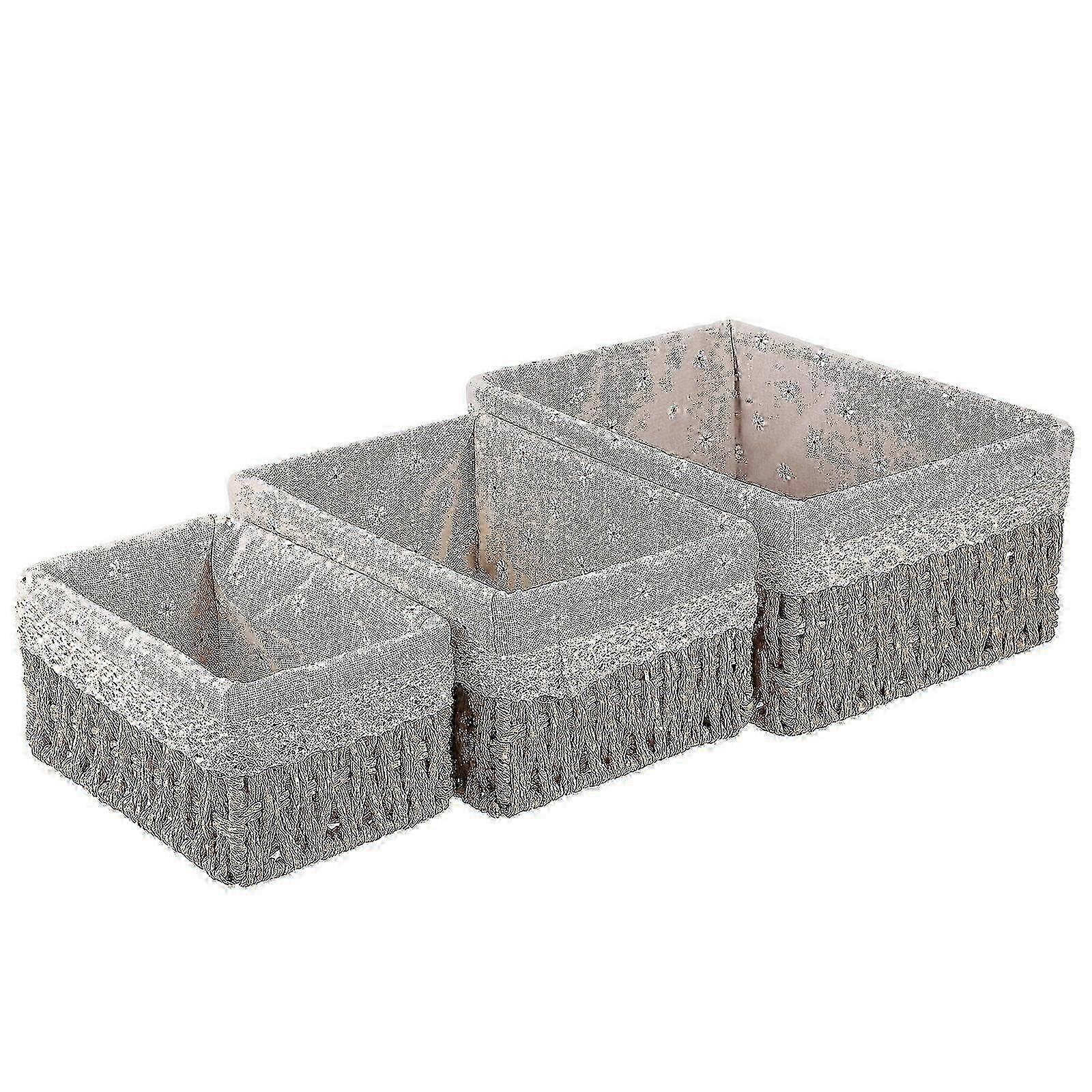 Rattan Woven Storage Baskets for Desktops Organized 2025