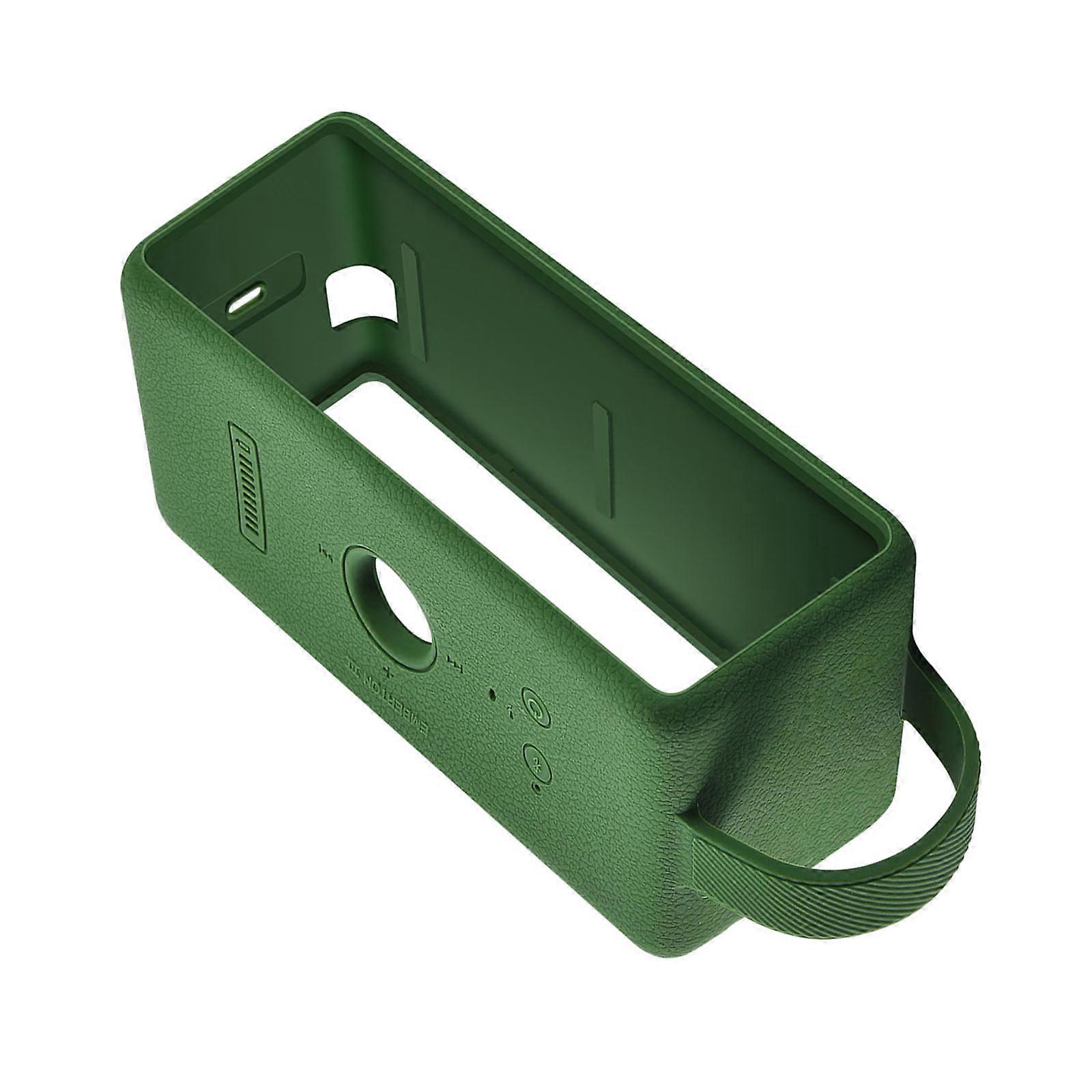 Travel Friendly Silicone Case Protector Sleeve for Embt 3 Bluetooth-compatible Loudspeaker Multiple Color Available  Green