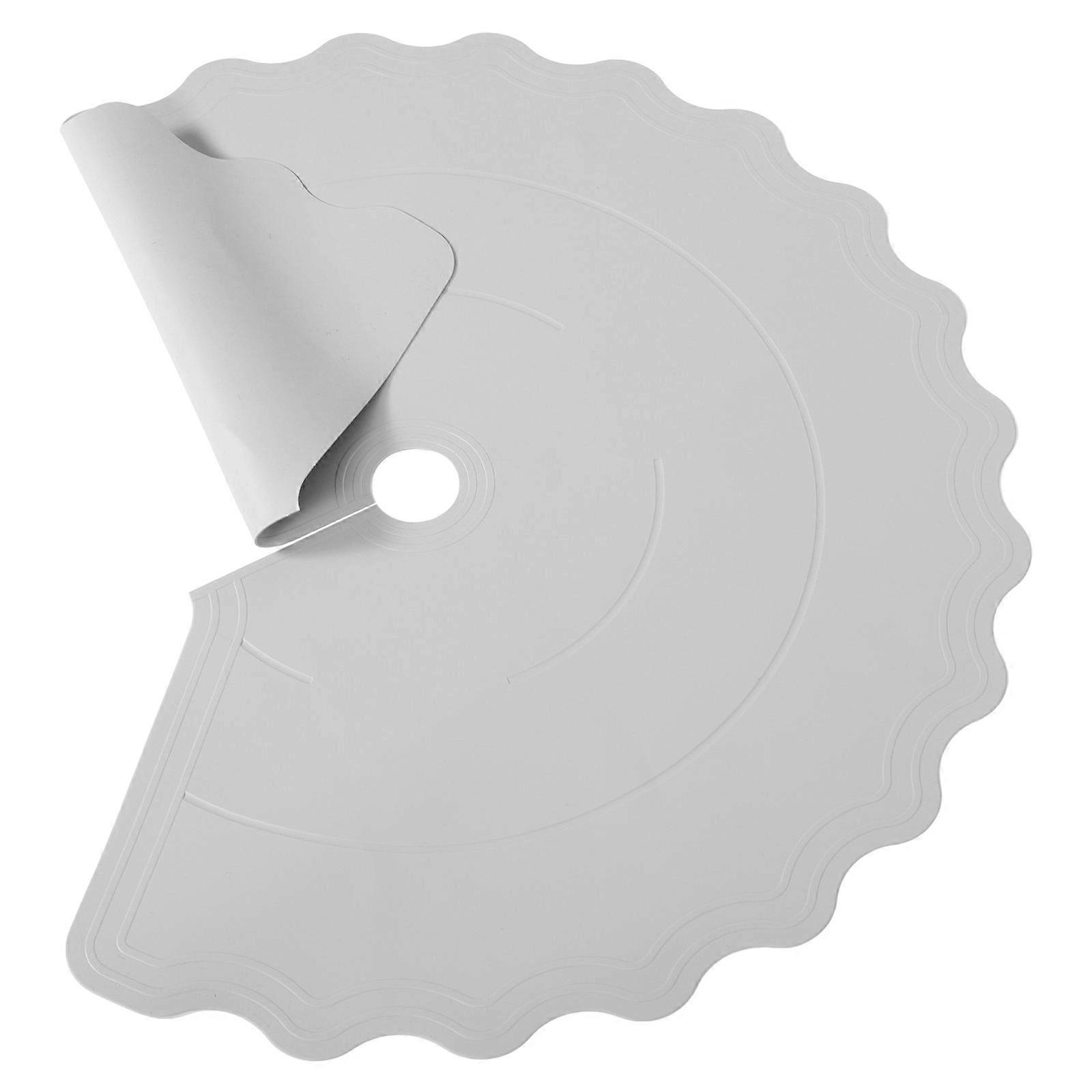 Non-Slip Silicone Shelf Liner for Kitchen Cabinets with Lazy Susan