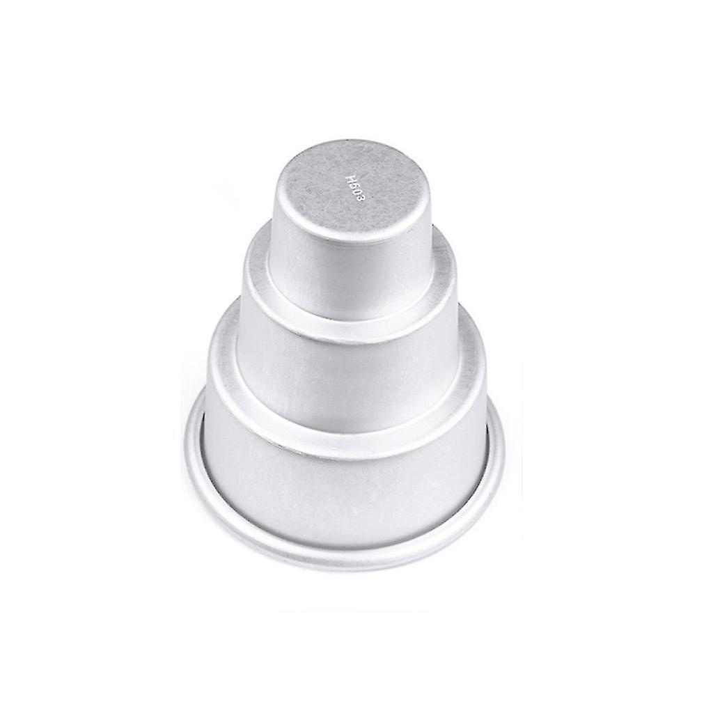 Mini Three-tiered Cake Pan Pudding Mold Muffin Decorating Mould Tools Q