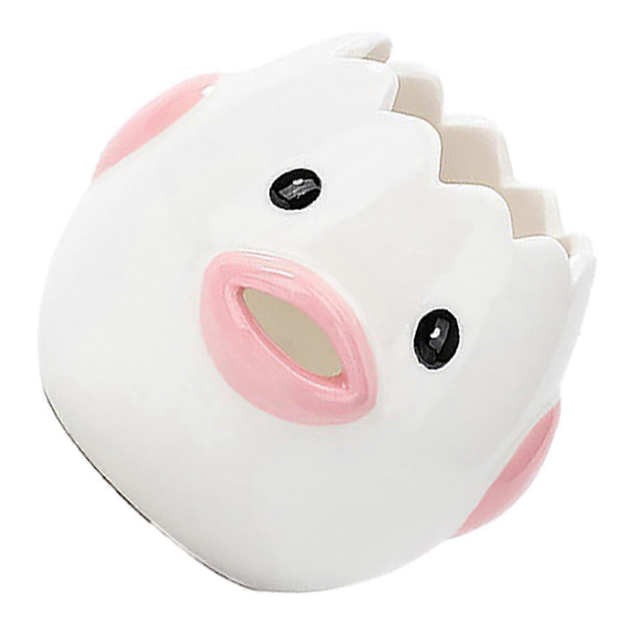 Ceramic Egg Separator with Cute Chicken Design, Wear Resistant Kitchen Tool for Cooking and Baking