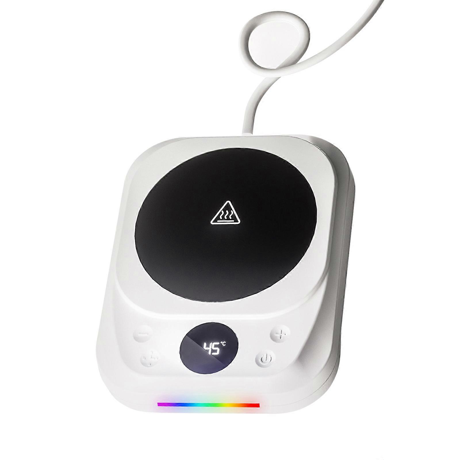 Auto Detecting Coffee Cup Toastier 110V Modifiable Heat Configuration Plastic Building Safe For Earthenware Glass Metal Cups Office Home Use  White