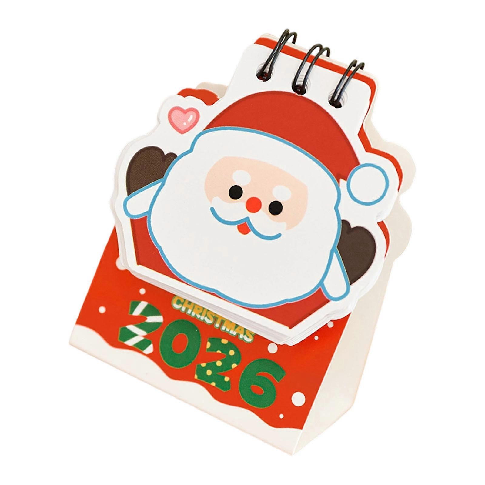 2026 Christmas Yearly Planner Multipurpose Monthly Calendar With Recycled Paper Design For Scheduling And Daily Writing Multicolor