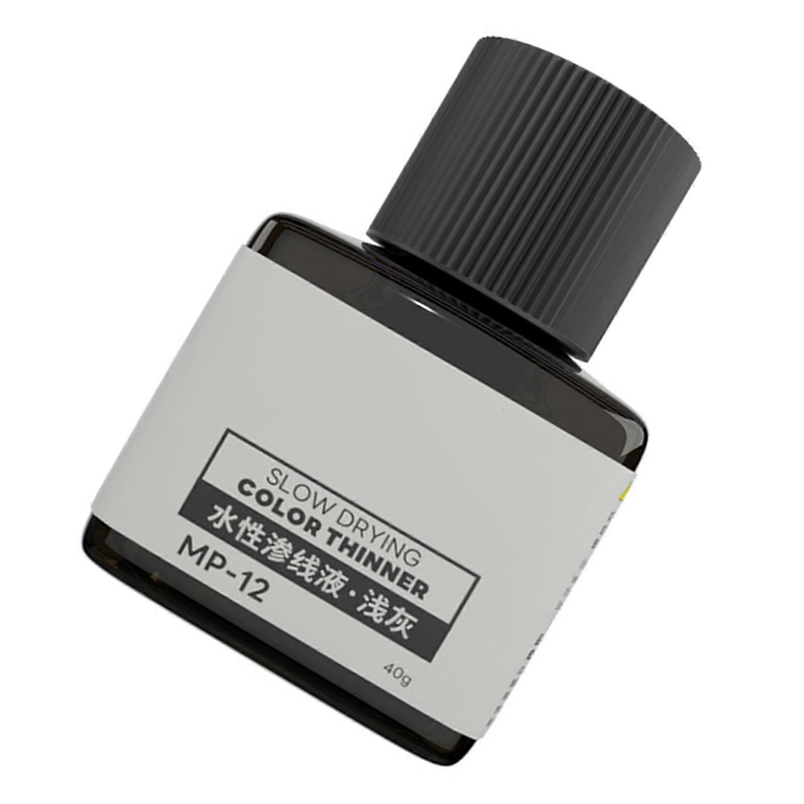 1 Bottle Water Based Liner Fluid For Night Use Enhances Model Detail Quick Penetration Safe Easy to Use  Light gray