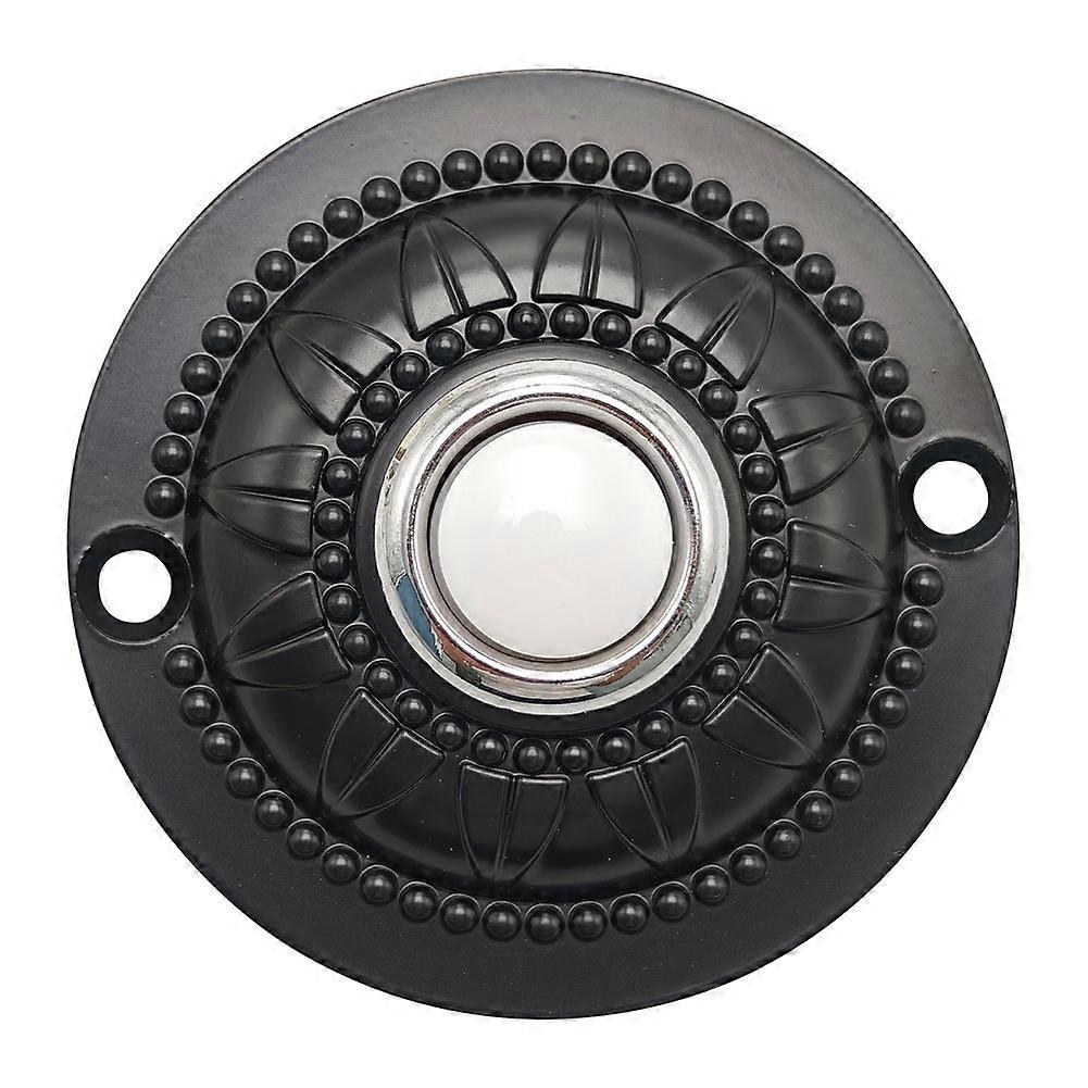 Metal Doorbell Push Button, Black Wired Lighted Up LED Doorbell Button for Home Universal Garage Door Opener Switch