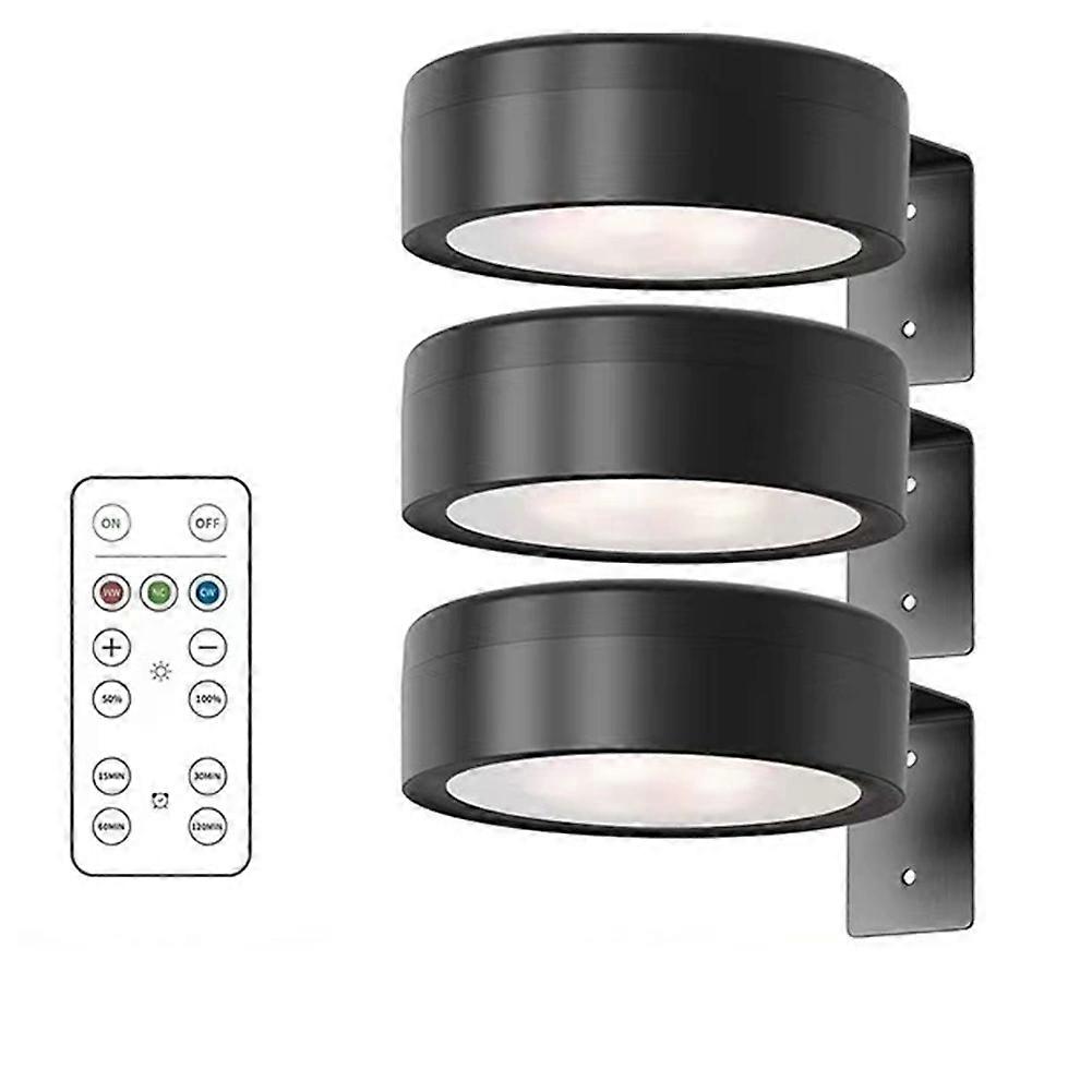 3Pcs Battery Operated Light Magnetic Led Painting Light with Remote Dimmable Timer 3 Lighting Modes Art Display Light