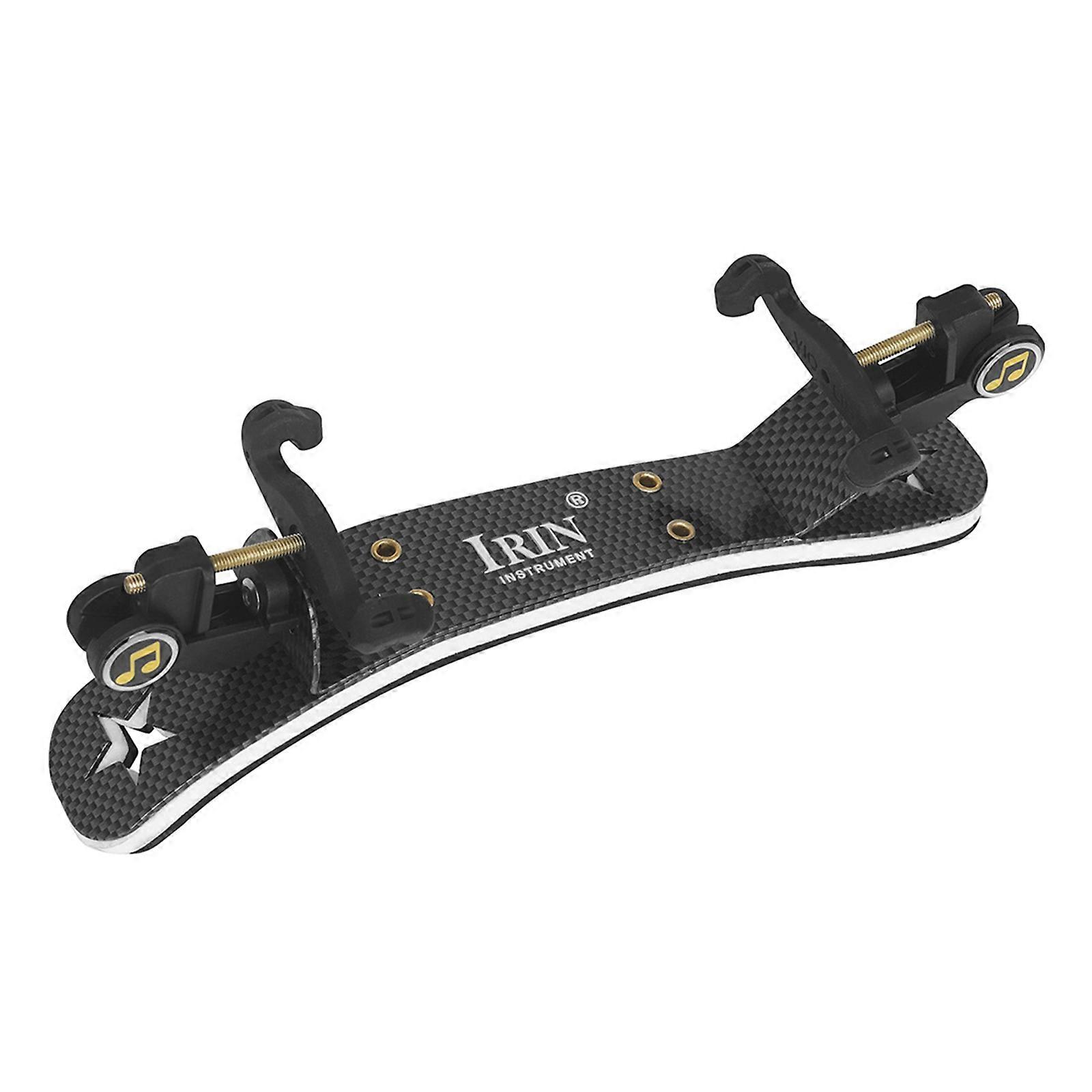 Soft Pad Violin Shoulder Rest Adjustable Violin Holder Strong Simplified End Rod Mechanism Fine for 4/4-4/3 Violin Rest  Fibrous pattern