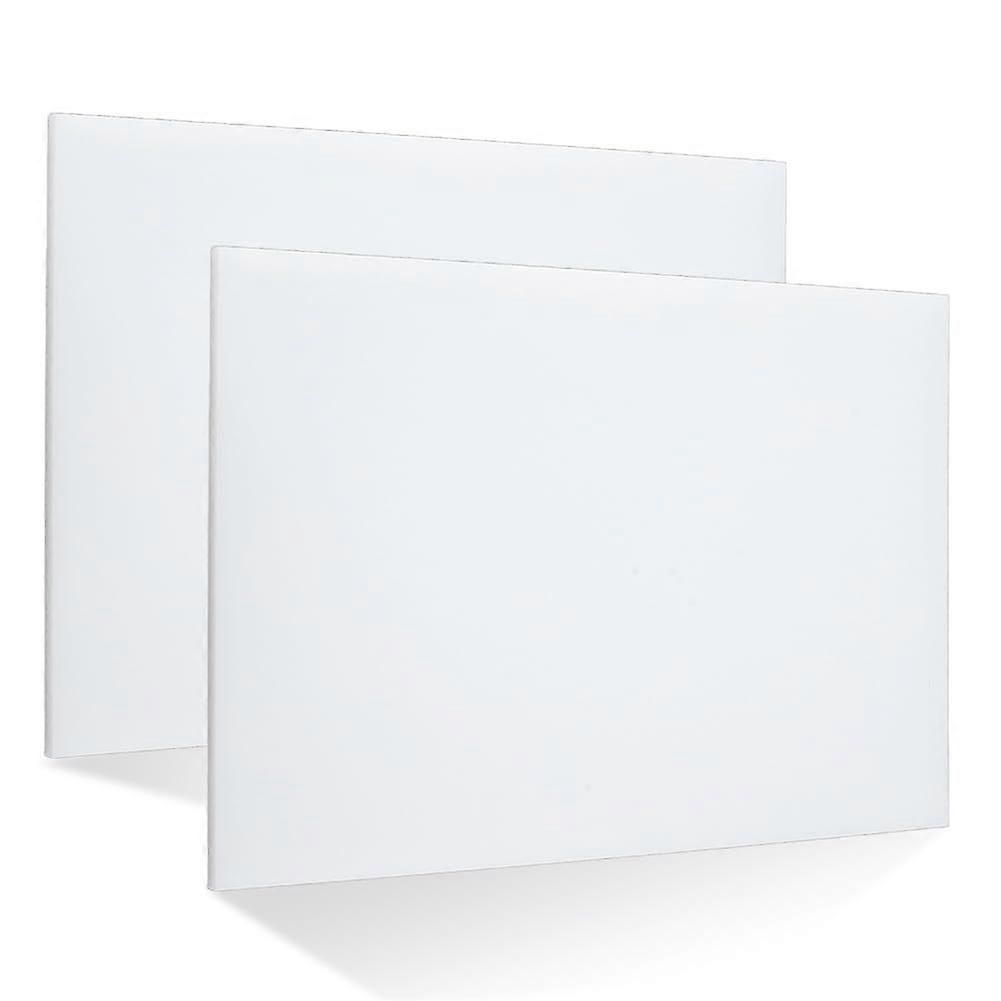 2Pcs 1/4 Inch Thick HDPE Sheet 12 x 8 Inches High Density Polyethylene Sheets Rectangle Solid Plastic Board for Industrial Projects Engineering Home D