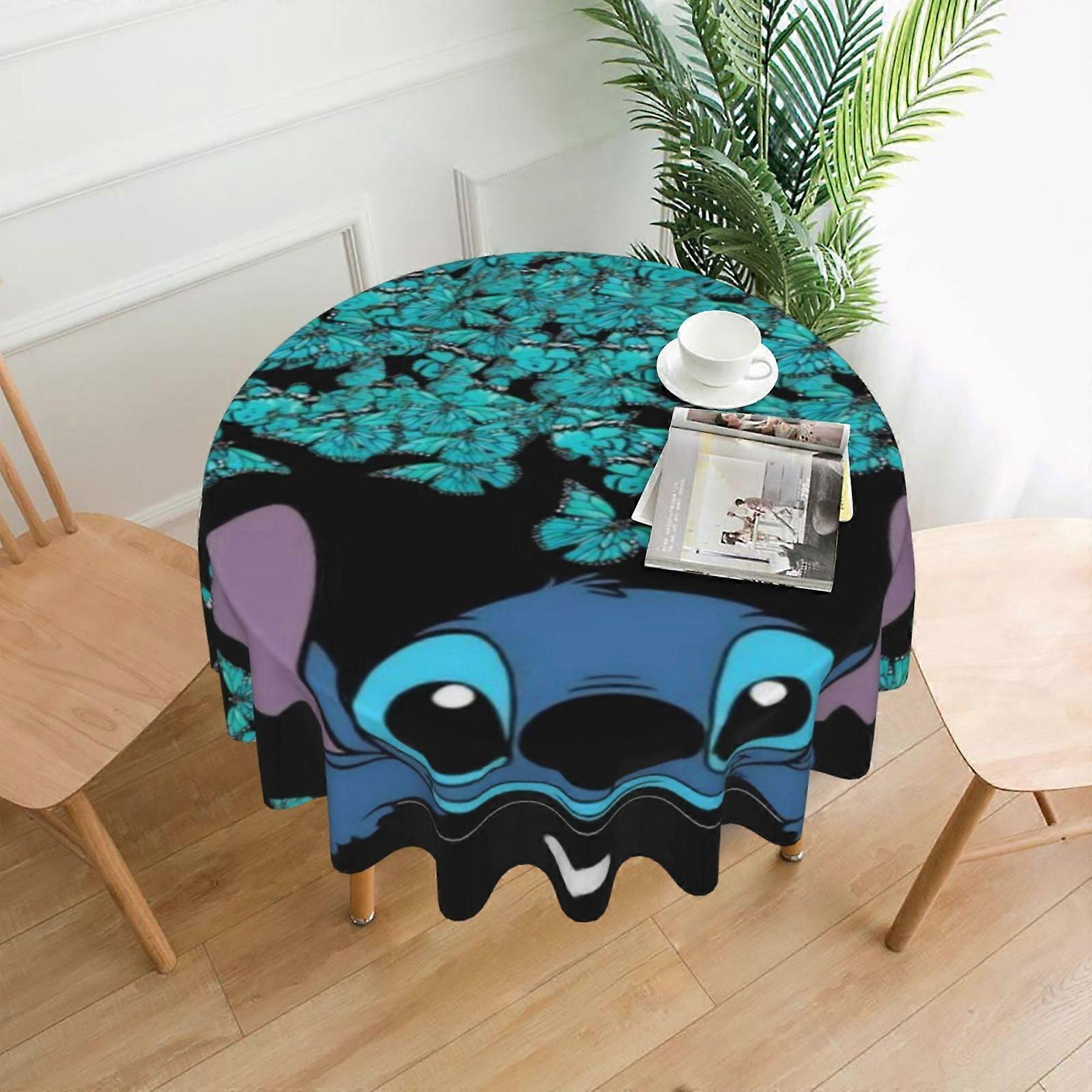 Stitch Rectangular Tablecloth, 60in, Water Resistant, Antiwrinkle, Spillproof Soft Fabric for Dining, Parties, Holidays