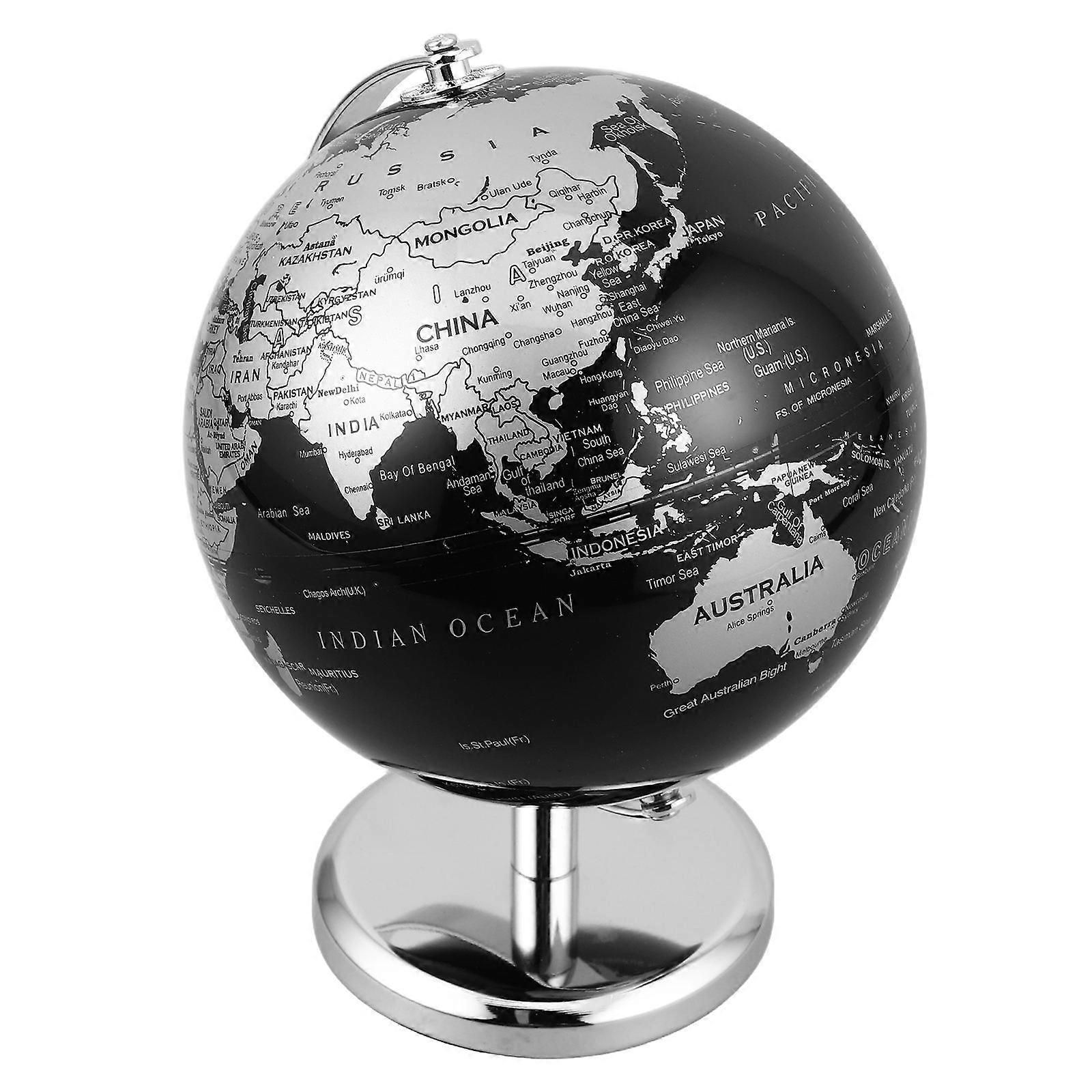 Rotating Antique Globe Black Globe Ornament for Home