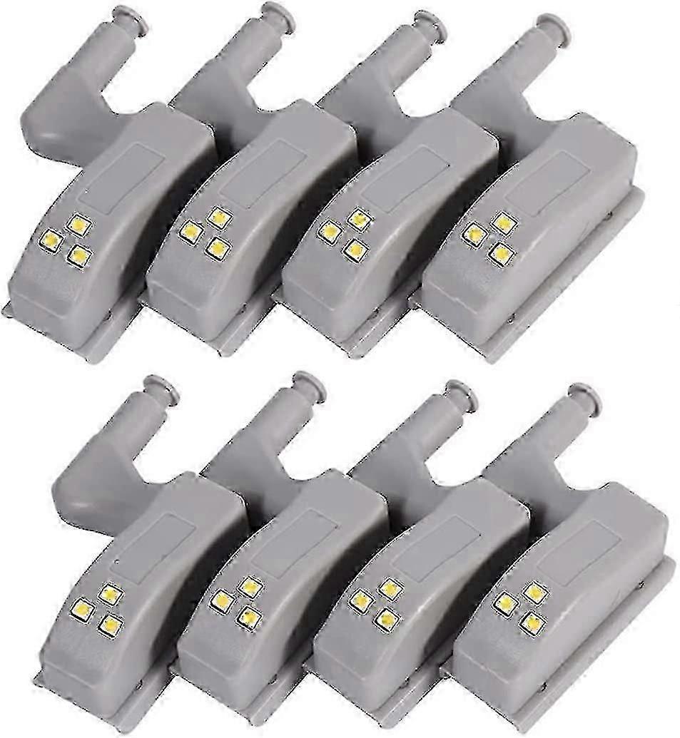 8pcs Cabinet Hinge Led Sensor Light, For Kitchen Cupboard, Wardrobe,sensor Night Lights - Lightingwhite  T