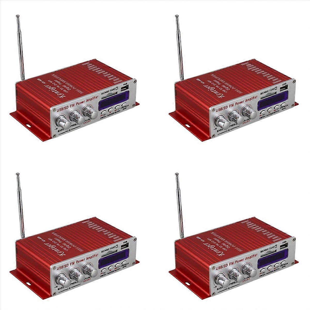 4X -400 Hi-Fi Autoradio Verstärker Radio MP3 Lautsprecher mit FM Lcd Display Power Player