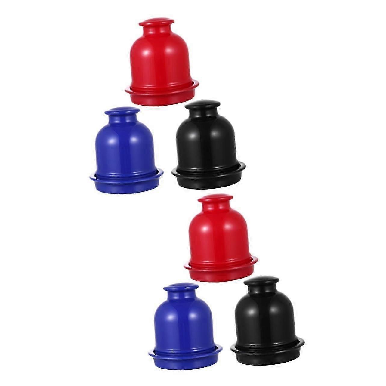 2sets Plastic Dice Cups Big Jumbo Poker Dice Cups Party Rolling Game Props Holder for Gaming 3pcs2 Ref: 4244