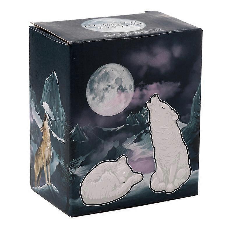 Ceramic Salt  Pepper Set - White Wolf 1 Pack