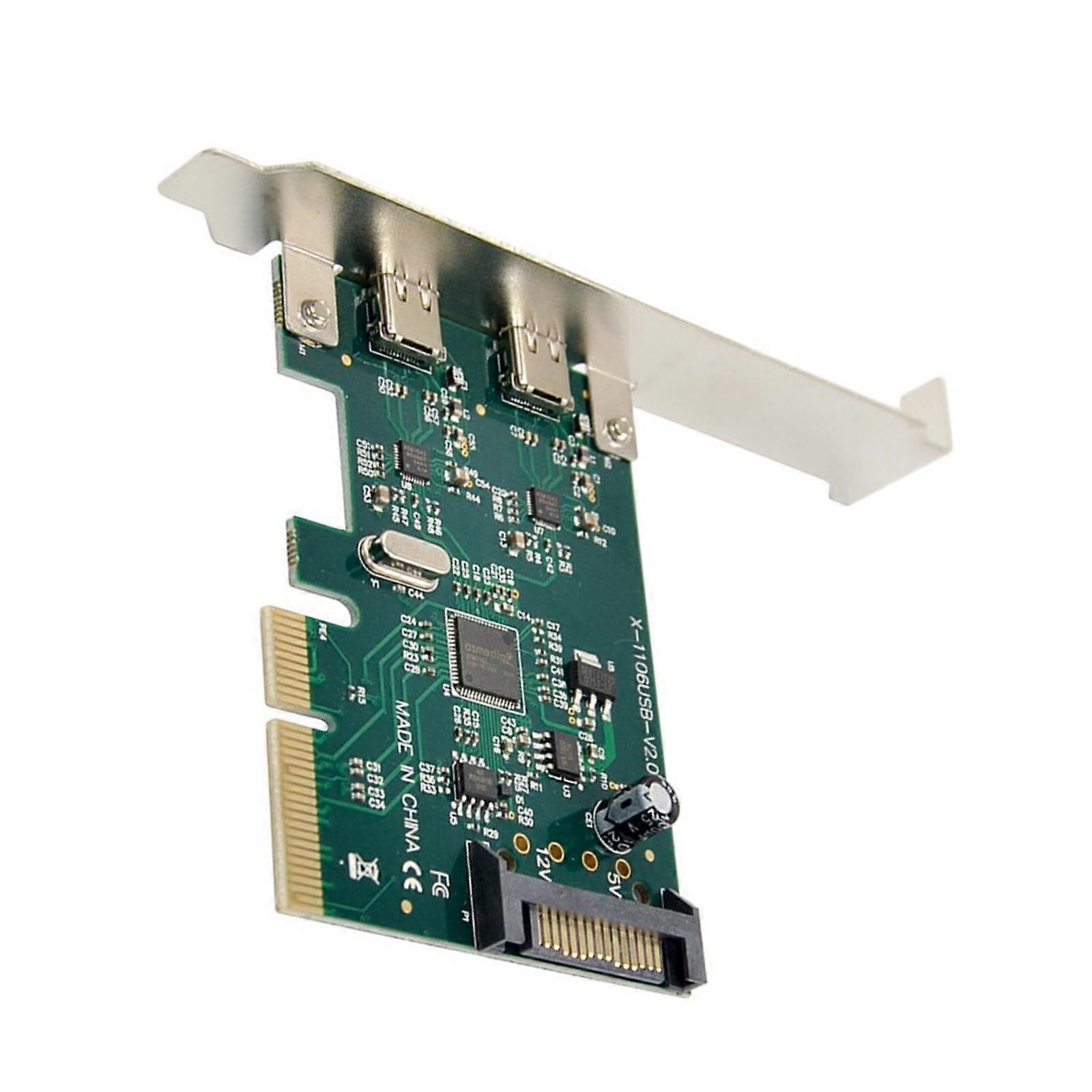 High-Capacity USB-C PCIe Adapter for Expanding USB Capabilities in Desktop Systems