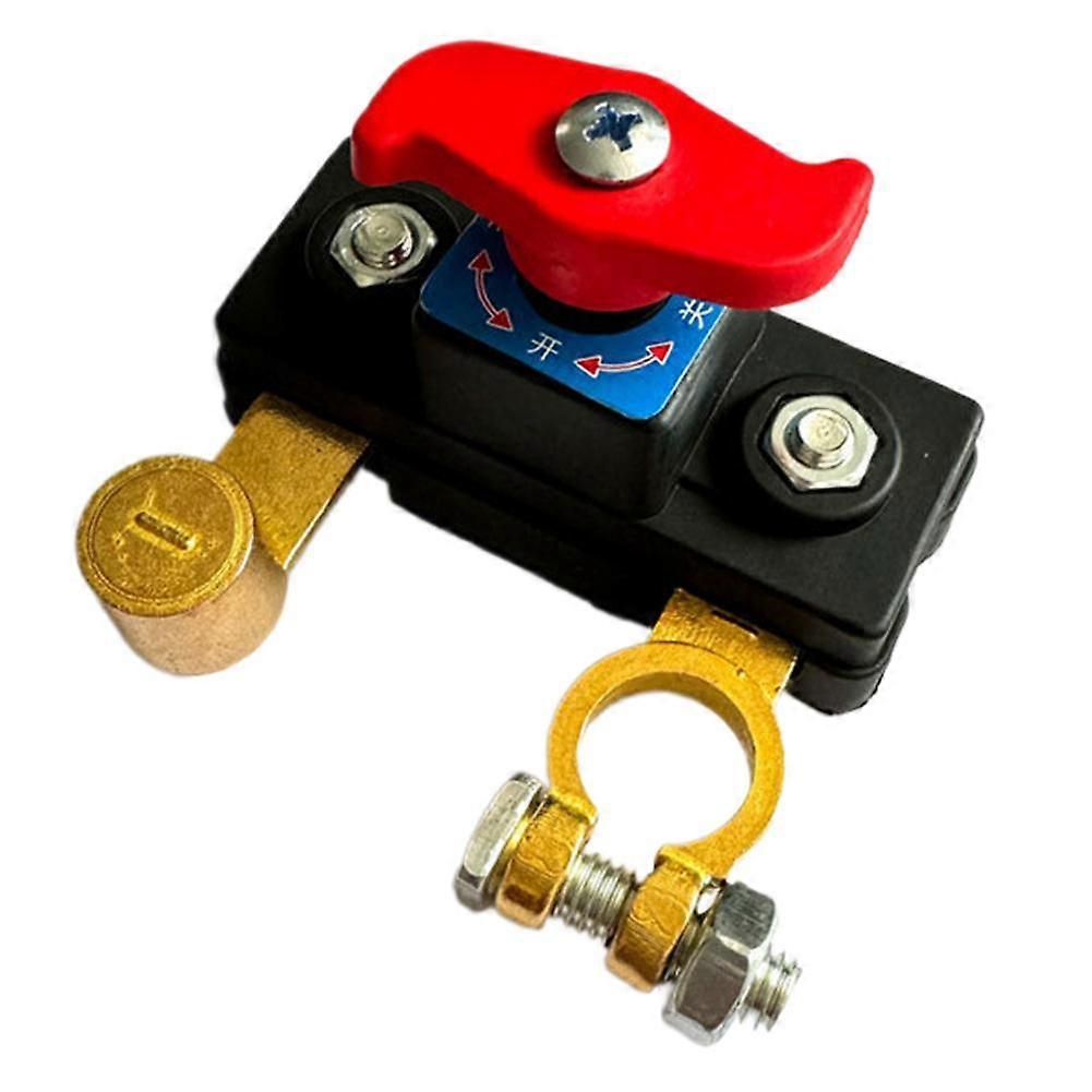 12/24V Dual Voltage Battery Master Cut Off Switch Zinc Alloy Structure Negative Pole Disconnect Tool Anti-Leakage Power Shut Off