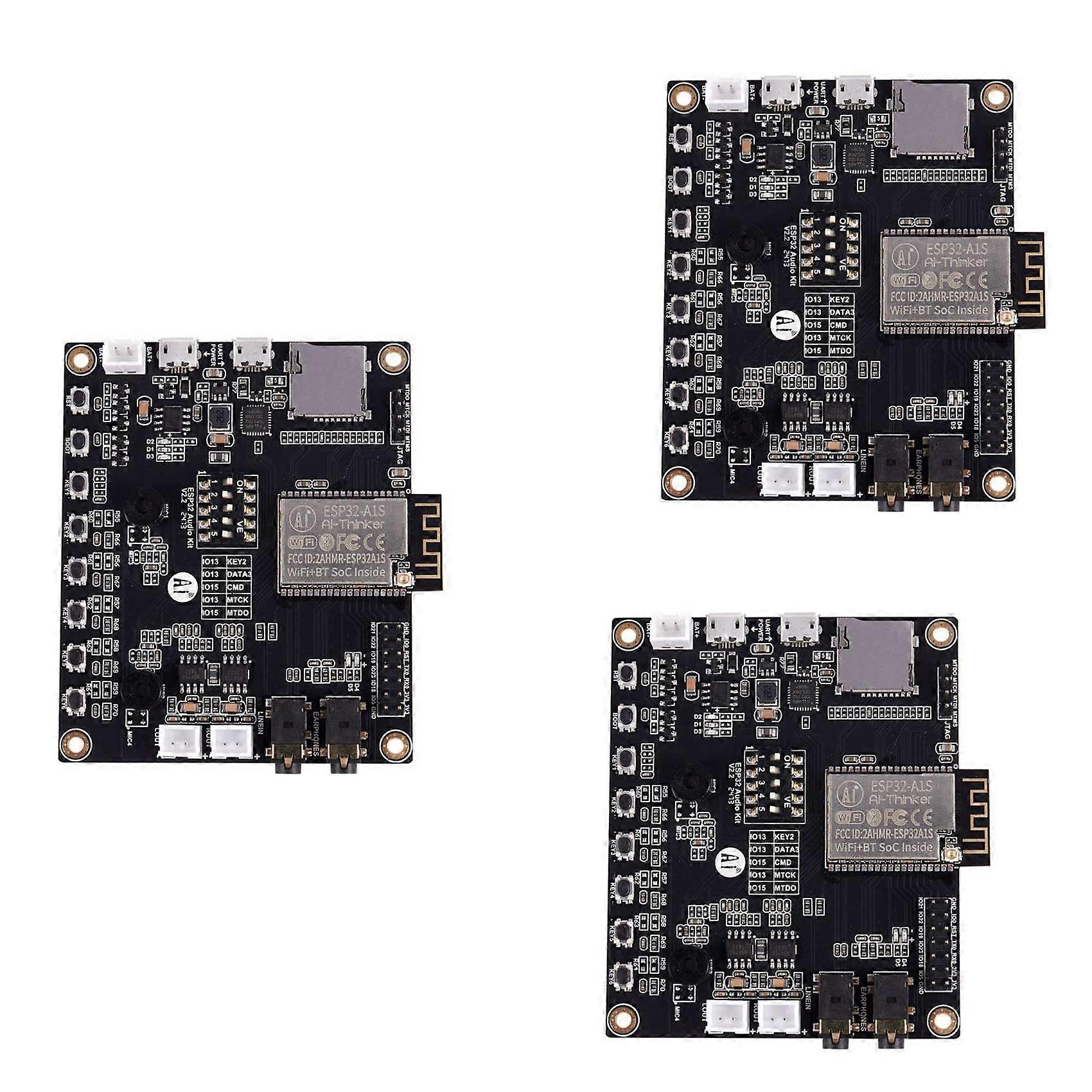 3X Esp32-Aduio-Kit Modulo Wifi+ Bluetooth Scheda di sviluppo audio Esp32 seriale a Wifi / Esp32-Aduio-Kit con Esp32-A1S
