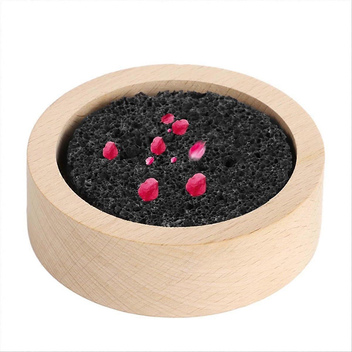 Wood Lava Rock Essential Oil Diffuser, Black Lava Rock Stone Diffuser