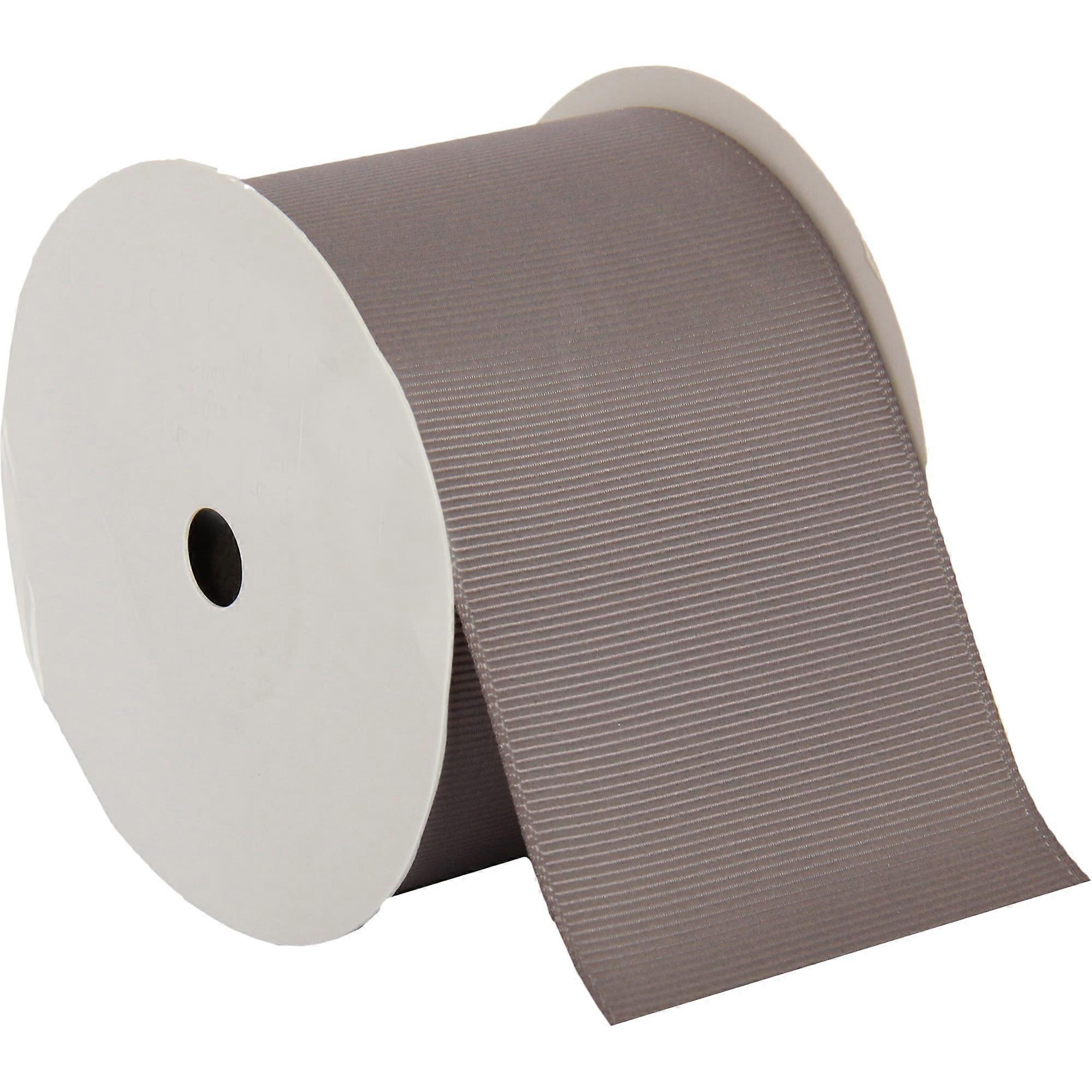 Threadart Grosgrain Ribbon Rolls - 2 1/4" width - Grey - 10 yd rolls available in 25 colors and 4 widths