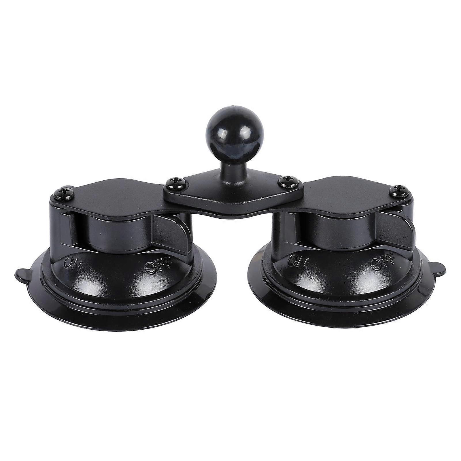 Dual Suction Cup Mount with 1 Inch Ball Heavy Duty Car Base for RAM and B Size Double Socket Arm