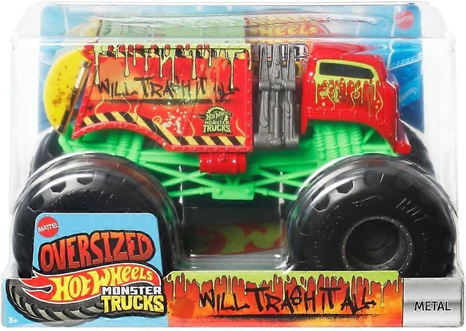 Hot Wheels - Monster Trucks Oversized (Will Trash it All) Toy