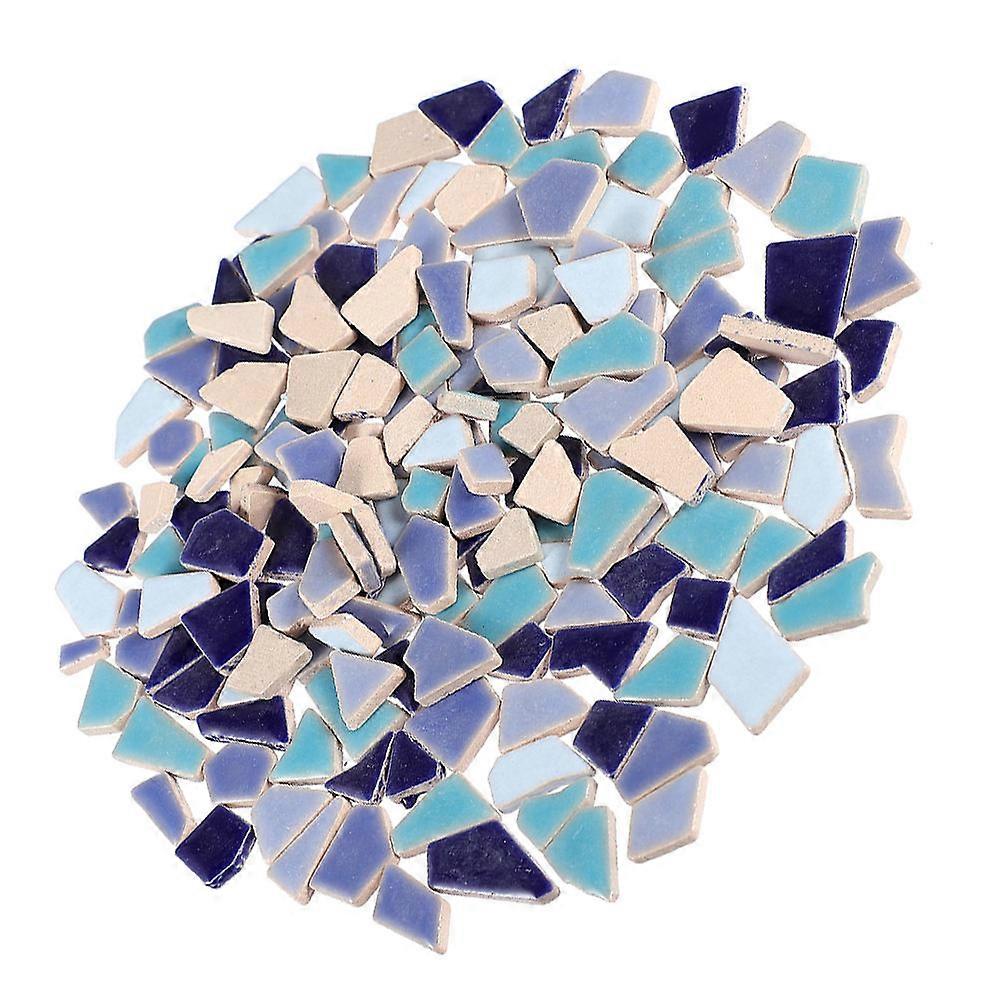 Mosaic Ceramic Tile for Decoration 400G Blue Decorative Stone Kit