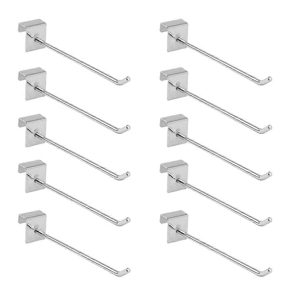 Iron Hooks Display Rack for Hanging Clothes 40Pcs Silver Square Tube Hooks