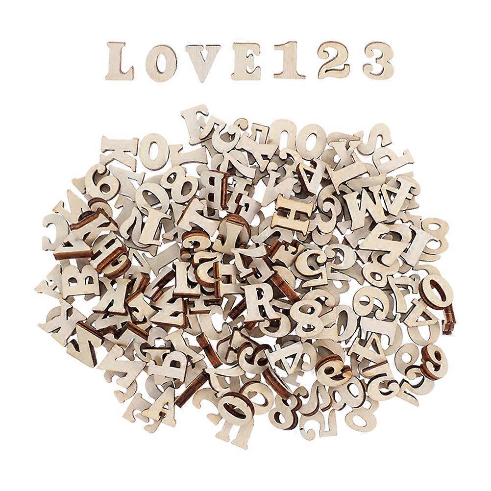 Wooden Letters Educational Toy for Craft 1Set Letters and Numbers for DIY Projects
