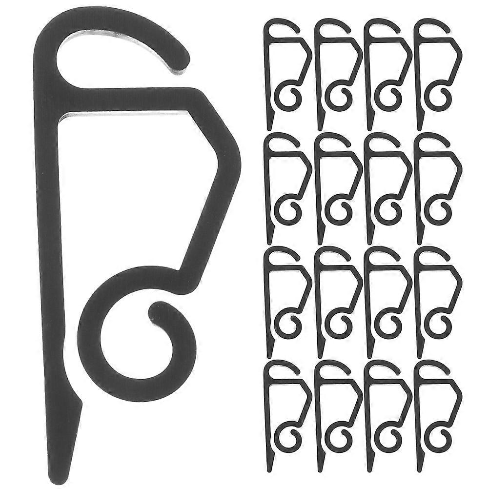 Holiday Light Clips Black Gutter Hooks for Outdoor String Lights 100Pcs