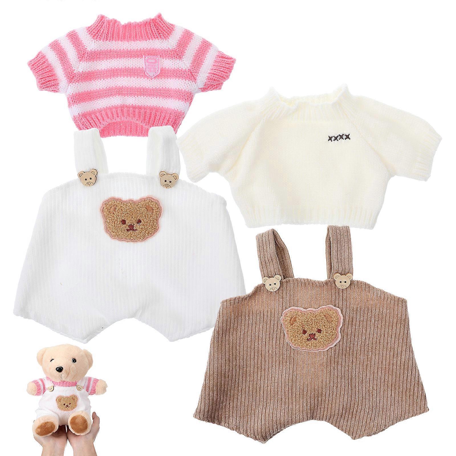 Dockkläder Björnkläder för dekoration 2 set inklusive tröja och byxor