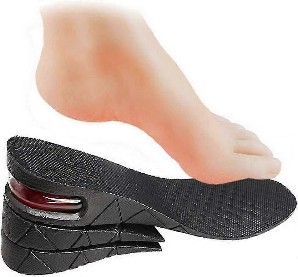 Height Increasing Shoe Insole, 3cm 5cm 7cm Adjustable 3-Layer Orthotic Air Cushion Heel Insert Increase Insole for Men Women