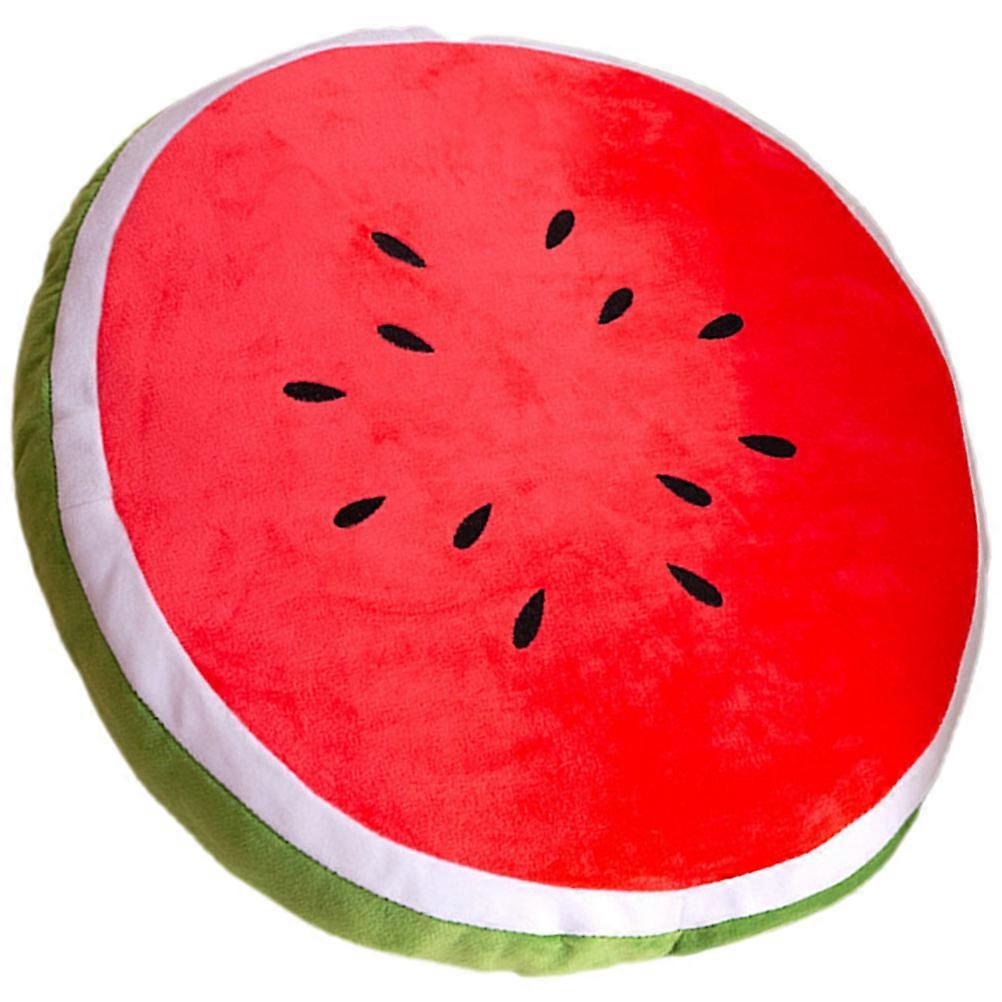 Red Watermelon Throw Pillow Plush Cushion for Home Use 2Pcs