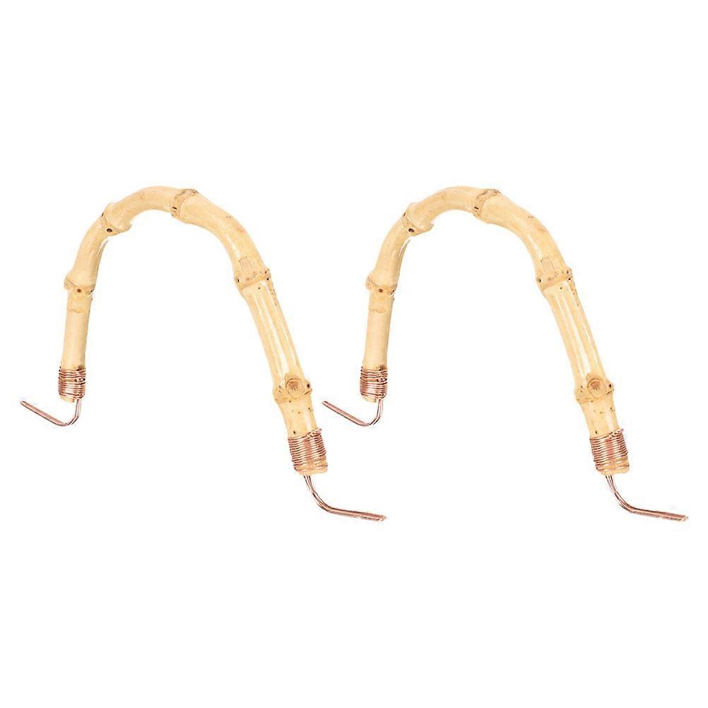 Bamboo Teapot Handle Replacement for Household Use with 2Pcs Kettle Handles