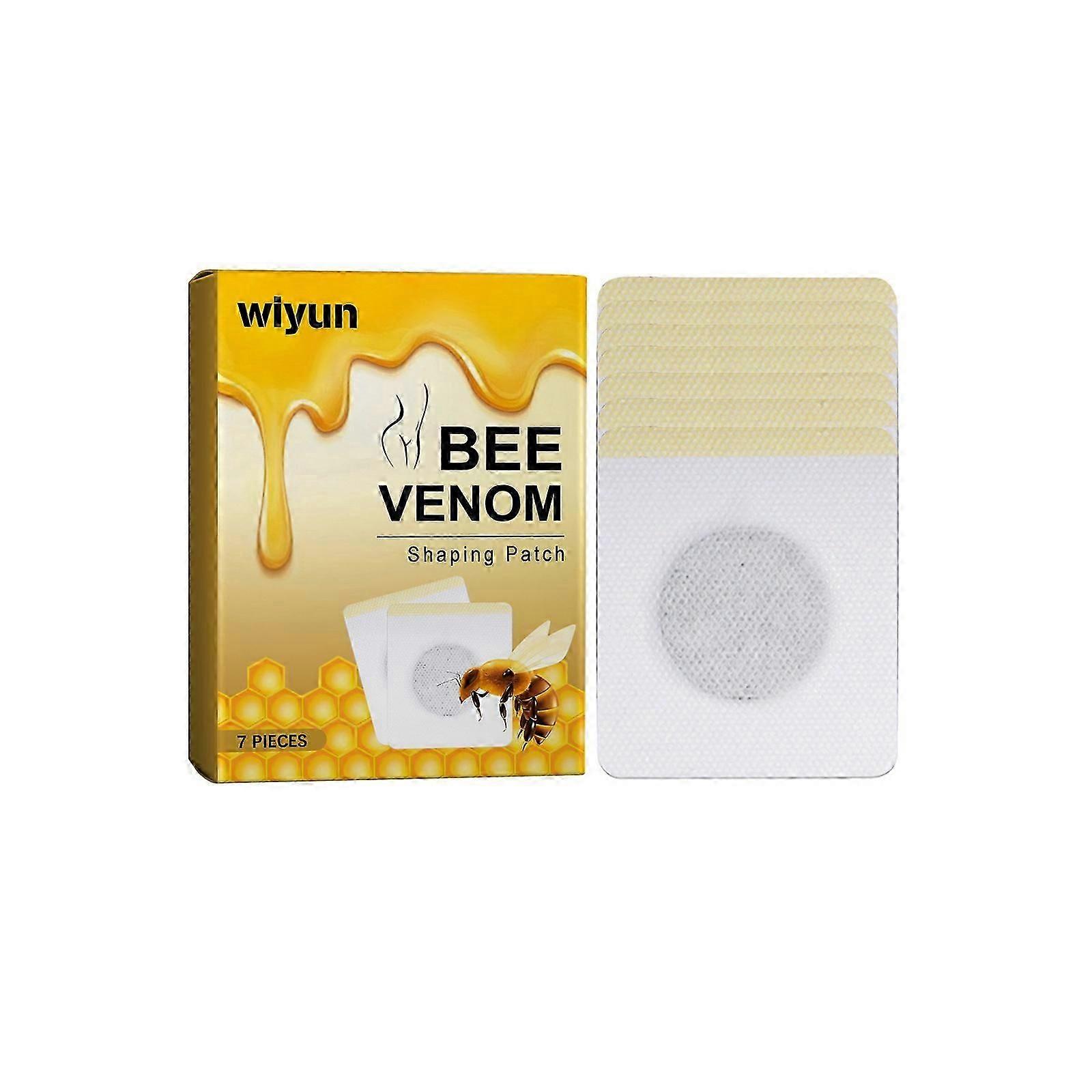 Bee Venom Navel Patch with Ginger & Mint  Boost Metabolism, Firm & Moisturize, 7 Pcs