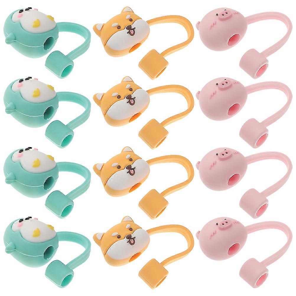 Silicone Straw Covers Cap for Straw End Protection in 48Pcs Set