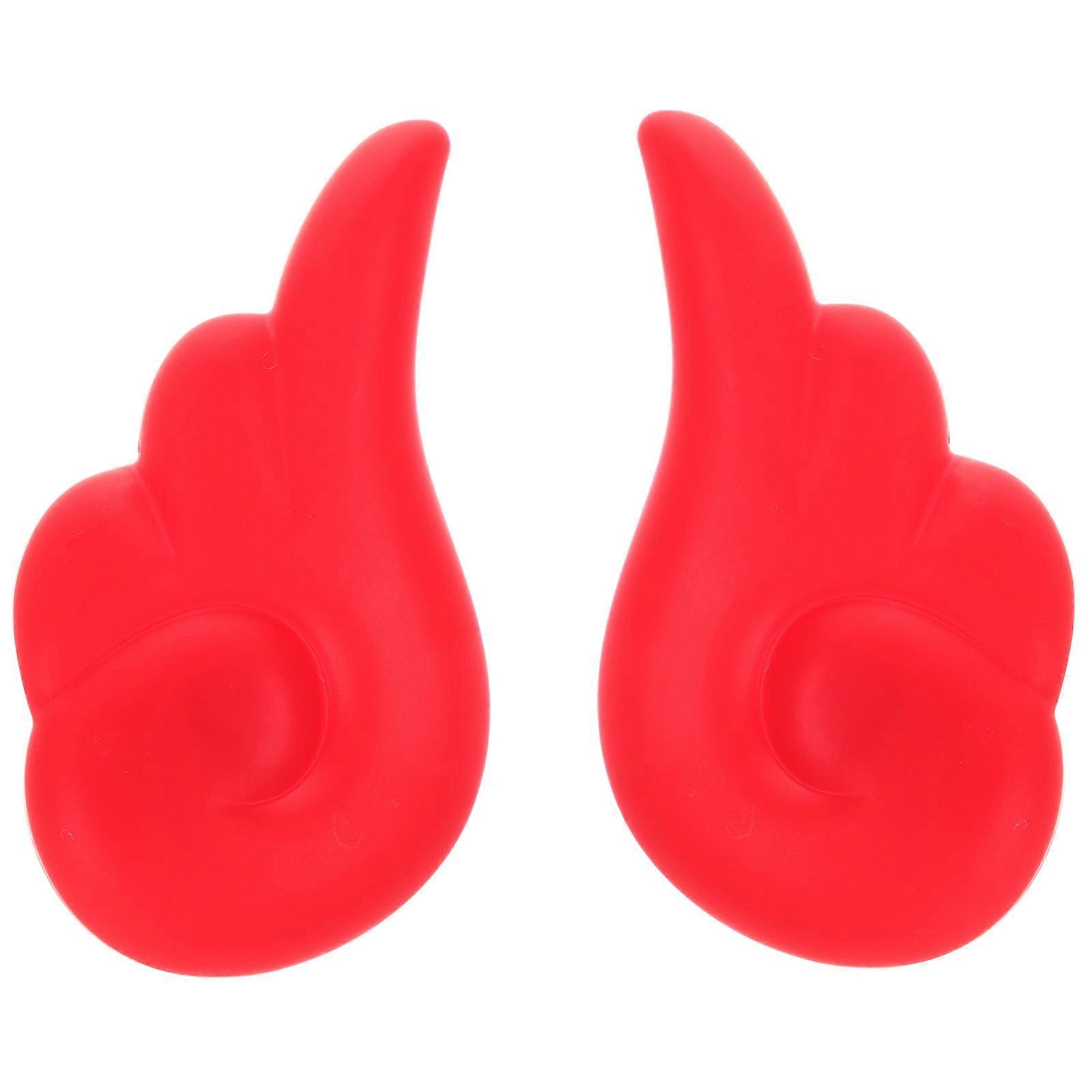 Red Decorations Plastic Wings for Bike 4Pairs Set