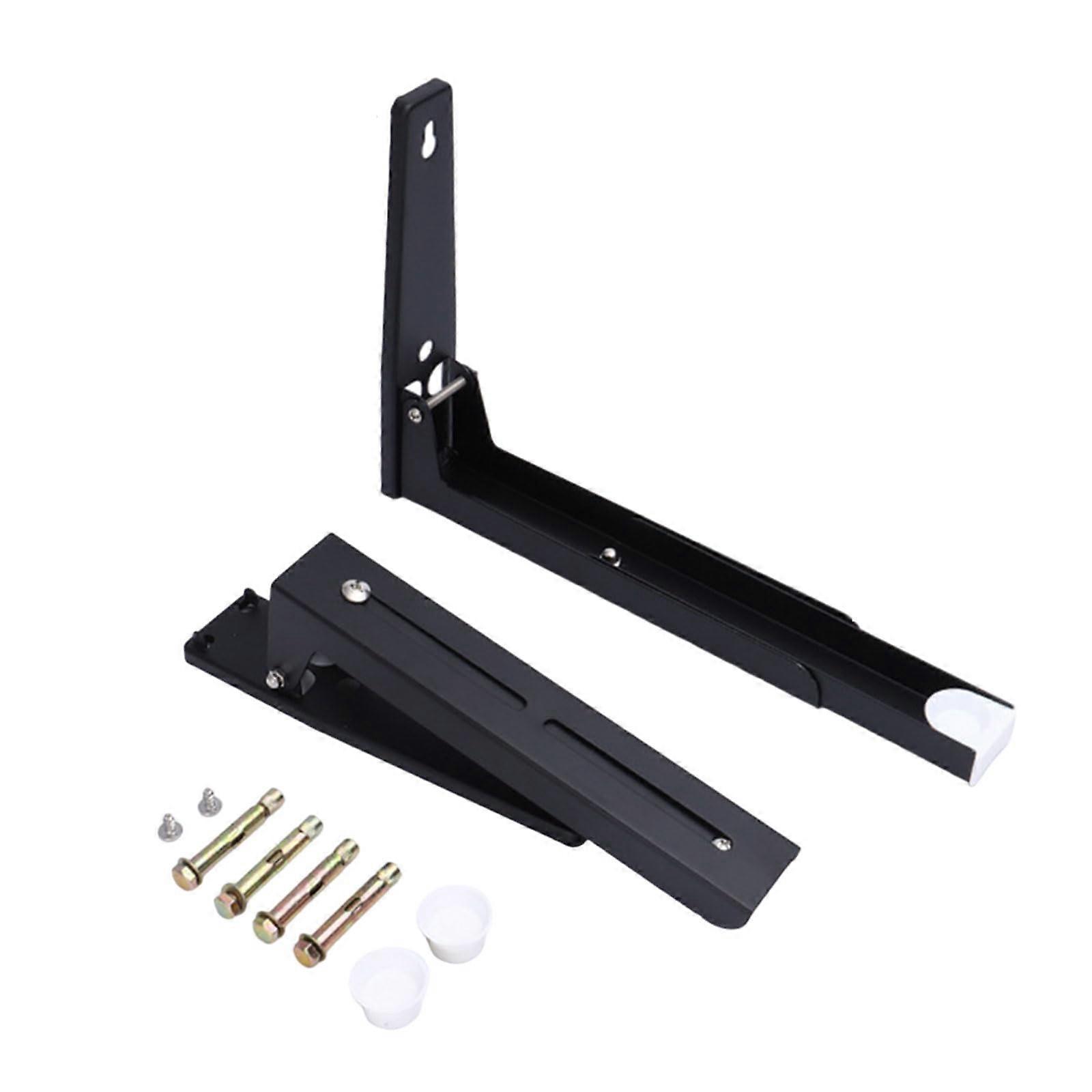 Wall Mounted Microwave Rack Adjustable Stainless Steel Kitchen Storage Shelf with Rust Resistant Finish