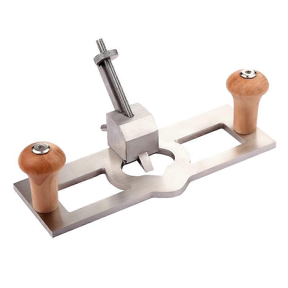 Router Plane Woodworking Hand Tool with Precise Depth Adjustment and Ergonomic Wooden Handle