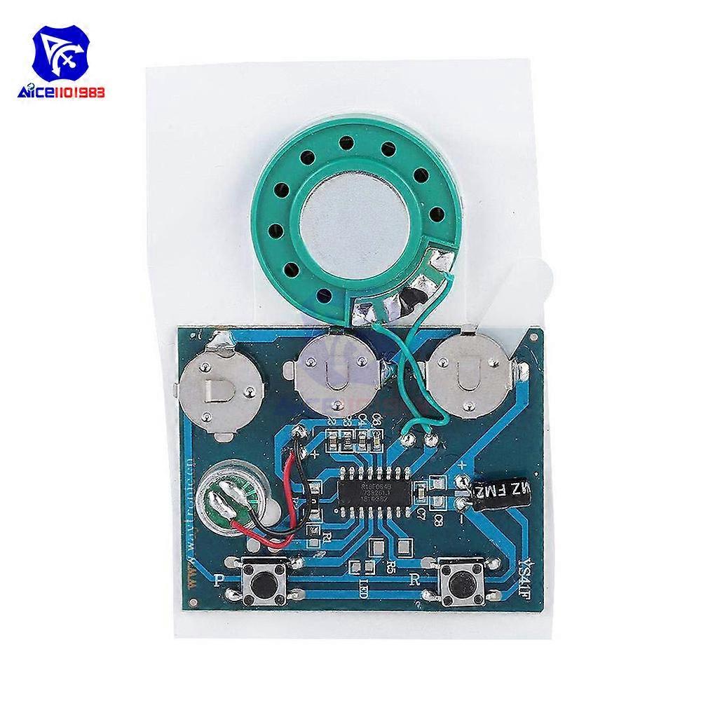 diymore 30s Audio Voice Recording Playback Module Button/Light Sensitive/Button with Extension Cord for Greeting Card