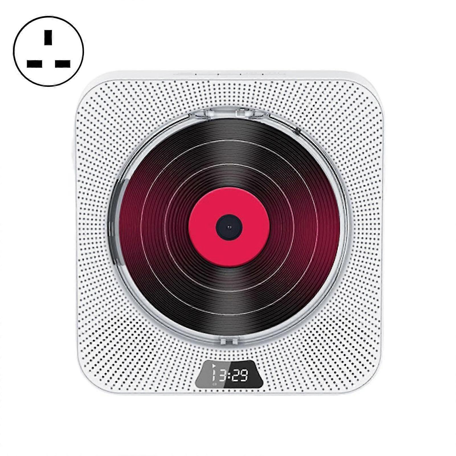 1 Set Disc Player Wall-mounted Disc /tf Repeat Built-in Bluetooth-compatible Multi-functional Disc Music Player Office Supply