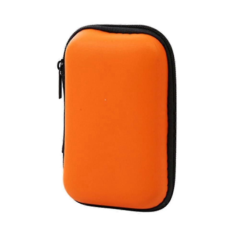 Portable Square/rectangle Nylon Usb Disk Earphones Storage Bag Organizer Case