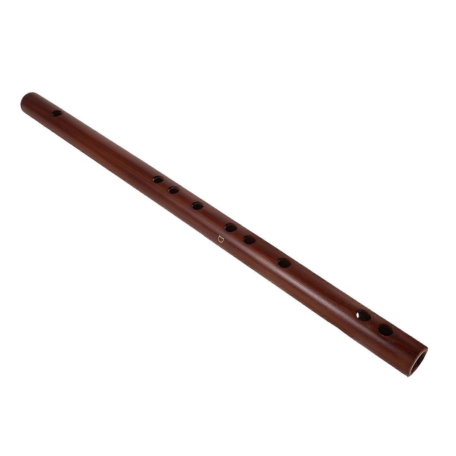 Compact Bamboo Dizi Flute D Key for Beginners Portable Handmade
