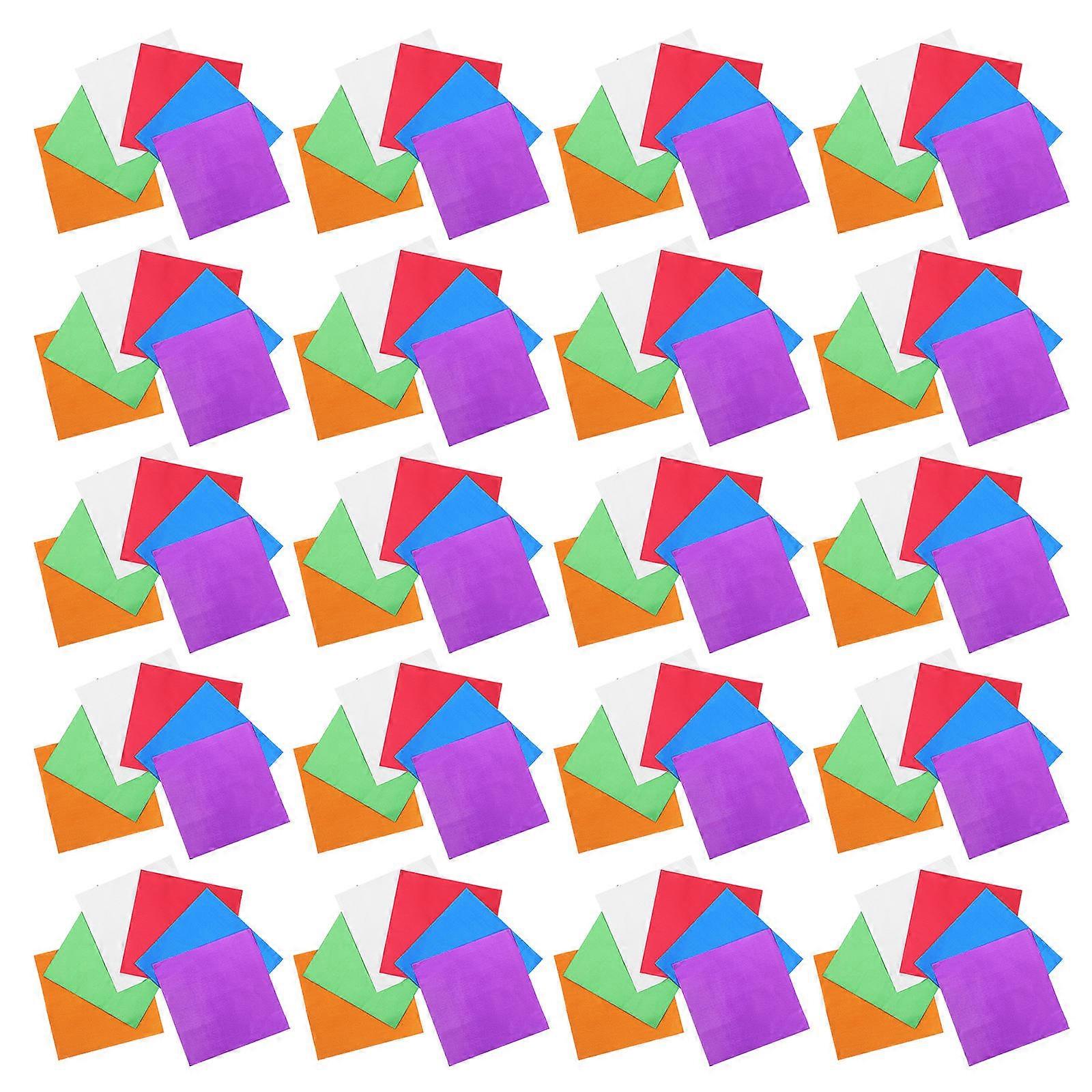 Aluminium Foil Candy Packing Papers for Wrapping 600Pcs Multicolor Sheets