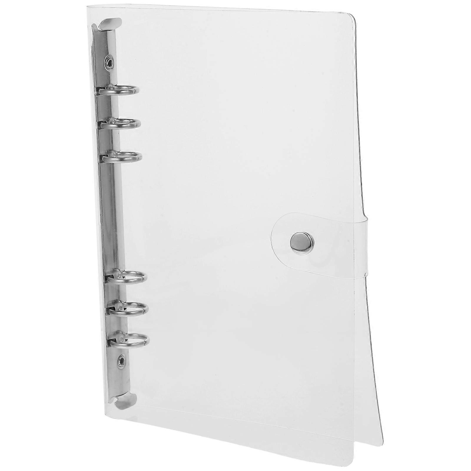 White Binder Cover Notebook Shell for 1Set Loose Leaf Binder Use